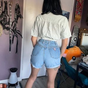 Guess jean high waisted denim shorts vintage 28
